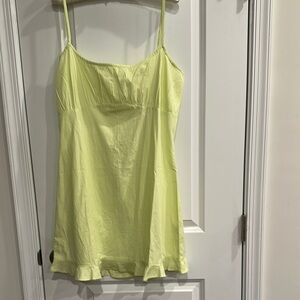 NWT Nasty Gal Lemon Spaghetti Strap Dress